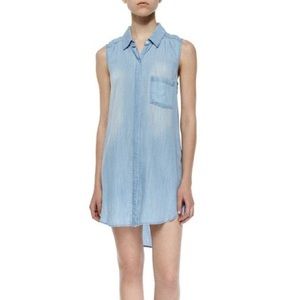 RAILS SLEEVELESS DENIM SHIRTDRESS